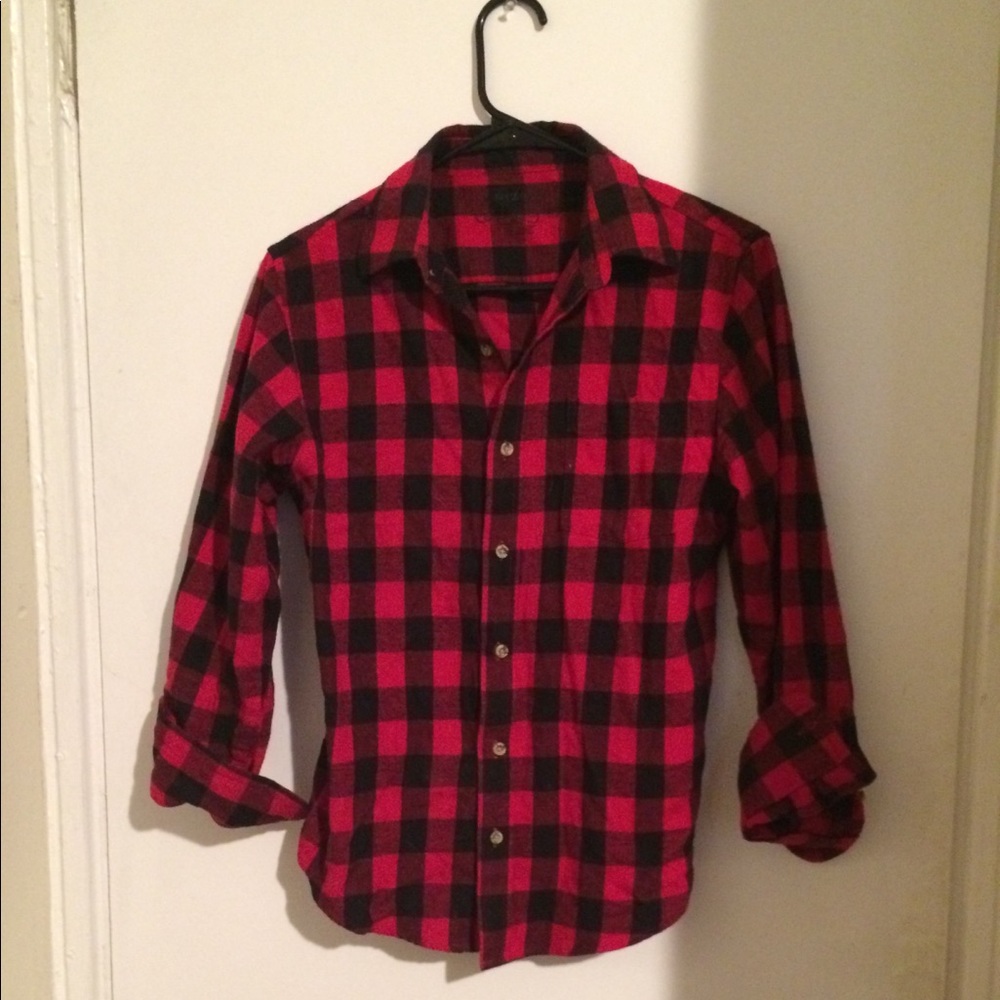 Arizona jean.l company red gingham flannel